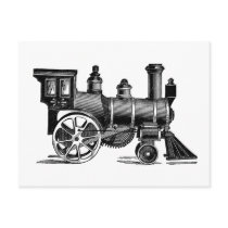 Vintage Train Postcard
