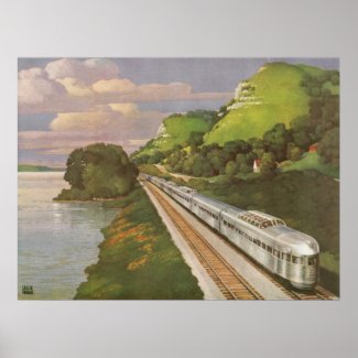 Vintage Train print