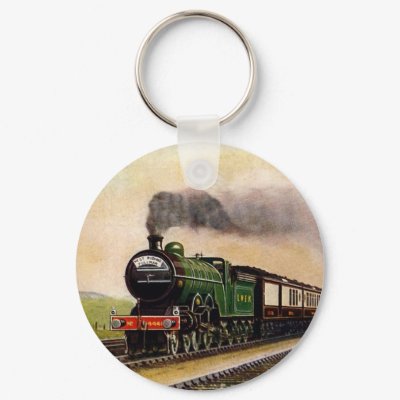 Vintage-Train-West Riding Pullman Keychain by forbes1954