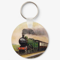 Vintage-Train-West Riding Pullman Keychain