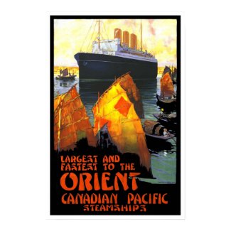 Vintage travel,Canadian Paciffic Cruise Poster