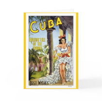 Vintage Travel Card Cuba