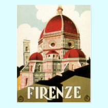 Vintage Travel Florence Firenze Italy Church Duomo Post Cards