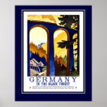 Vintage Travel Germany The Black Forest Large Size Print