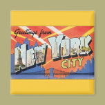 Vintage Travel, Greetings from New York City NYC magnets