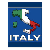 Vintage Travel Italy Logo postcards