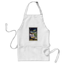 Vintage Travel Poster Ad Retro Prints Apron