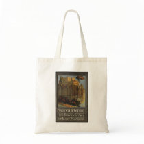 Vintage Travel Poster Ad Retro Prints Tote Bags