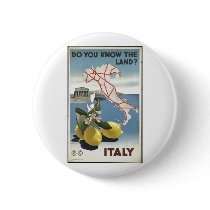 Vintage Travel Poster Ad Retro Prints Pinback Buttons