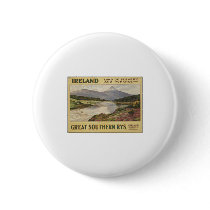 Vintage Travel Poster Ad Retro Prints Pinback Buttons