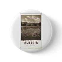 Vintage Travel Poster Ad Retro Prints Pinback Buttons