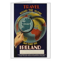 Vintage Travel Poster Ad Retro Prints Greeting Cards