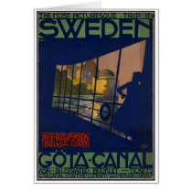 Vintage Travel Poster Ad Retro Prints Greeting Cards