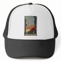 Vintage Travel Poster Ad Retro Prints Hat
