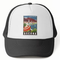 Vintage Travel Poster Ad Retro Prints Mesh Hat