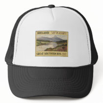 Vintage Travel Poster Ad Retro Prints Mesh Hats