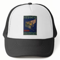 Vintage Travel Poster Ad Retro Prints Hat