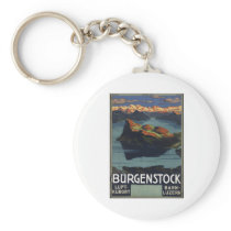Vintage Travel Poster Ad Retro Prints Key Chains