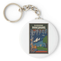 Vintage Travel Poster Ad Retro Prints Keychains
