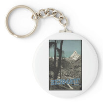 Vintage Travel Poster Ad Retro Prints Keychain