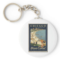 Vintage Travel Poster Ad Retro Prints Keychains