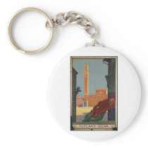 Vintage Travel Poster Ad Retro Prints Keychains
