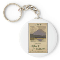 Vintage Travel Poster Ad Retro Prints Keychains