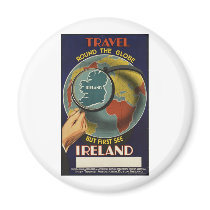 Vintage Travel Poster Ad Retro Prints Fridge Magnets