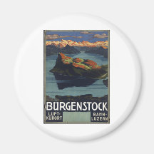 Vintage Travel Poster Ad Retro Prints Fridge Magnets