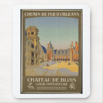 Vintage Travel Poster Ad Retro Prints Mousepads