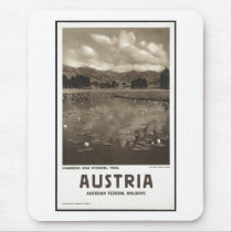 Vintage Travel Poster Ad Retro Prints Mouse Pads