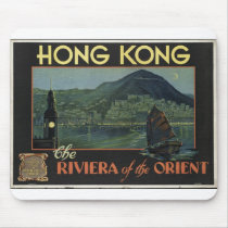 Vintage Travel Poster Ad Retro Prints Mousepads