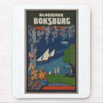 Vintage Travel Poster Ad Retro Prints Mousepad