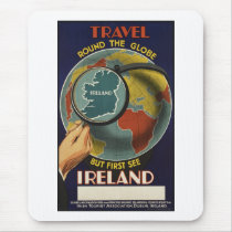 Vintage Travel Poster Ad Retro Prints Mousepad