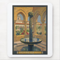 Vintage Travel Poster Ad Retro Prints Mousepads