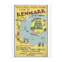 Vintage Travel Poster Ad Retro Prints Post Card
