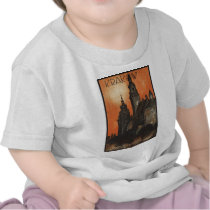 Vintage Travel Poster Ad Retro Prints T-shirt