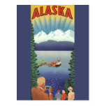 Vintage Travel Poster, Alaska Post Cards