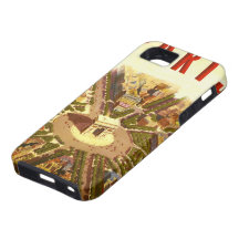 Vintage Travel Poster Arc de Triomphe Paris France iPhone 5 Cases