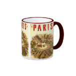 Vintage Travel Poster Arc de Triomphe Paris France Coffee Mug