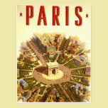 Vintage Travel Poster Arc de Triomphe Paris France postcards