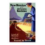 Vintage Travel Poster Art - New Mexico and Arizona print
