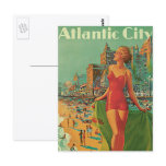 Vintage Travel Poster; Atlantic City Post Cards