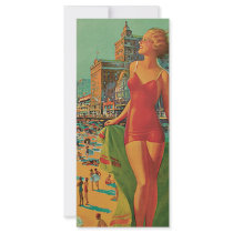 Vintage Travel Poster; Atlantic City Personalized Rack Card