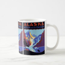 Vintage Travel Poster, Atlin and the Yukon, Alaska Coffee Mug