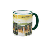 Vintage Travel Poster, Bavaria Castle, Germany Coffee Mug