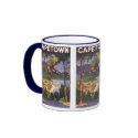 Vintage Travel Poster, Cape Town, Africa Coffee Mugs