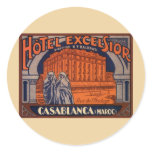 Vintage Travel Poster, Casablanca, Morocco, Africa Stickers