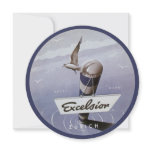 Vintage Travel Poster Excelsior Zurich Switzerland Personalized Announcements