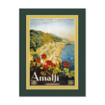 postcard, postcards, amalfi, italy, vintage,